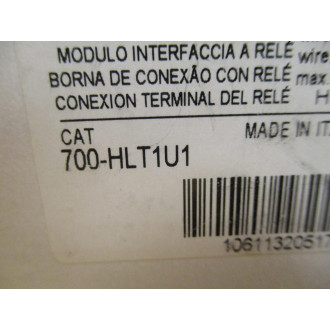 Allen Bradley 700-HLT1U1 Relay Socket 700HLT1U1* W 700TBR60 Relay (Pack of 10)
