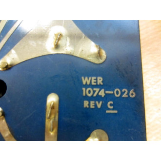 EmersonWer Industrial 1074-026 Relay Bd 1074026 No Indicatorw-Wire Holders - Used