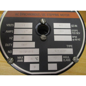 Bodine 2015GF0016 AC SynchronousDC Stepping Motor 42T1BEHH