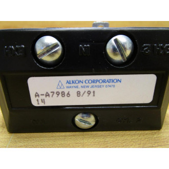 Alkon A-A7986-14 Pneumatic Valve Body A-A7986