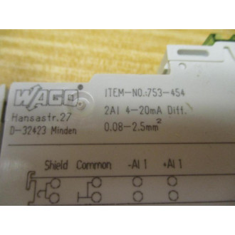 Wago 753-454 2 Channel Analog Input Module 753454