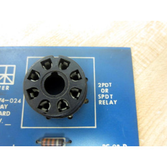 EmersonWer Industrial 1074-024 Relay Board 1074024 WWire Holders - Used