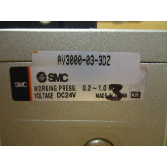 SMC AV3000-03-3DZ Soft Start-Up Valve AV3000033DZ - New No Box