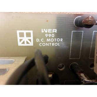 Emerson Wer Industrial 990 DC Motor Control Board 990-1 W3 Heat Sinks - Used