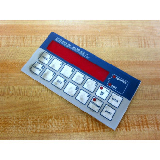 ECCI MWB 116 Micro-Wiz CounterRate DisplayKeypad MWB116 Front Panel Only - Used