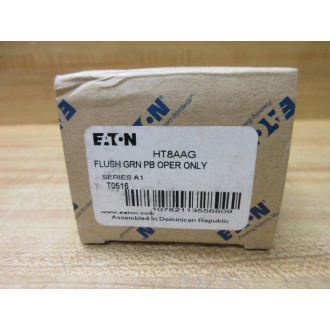 Cutler Hammer HT8AAG Eaton Green Pushbutton Operator