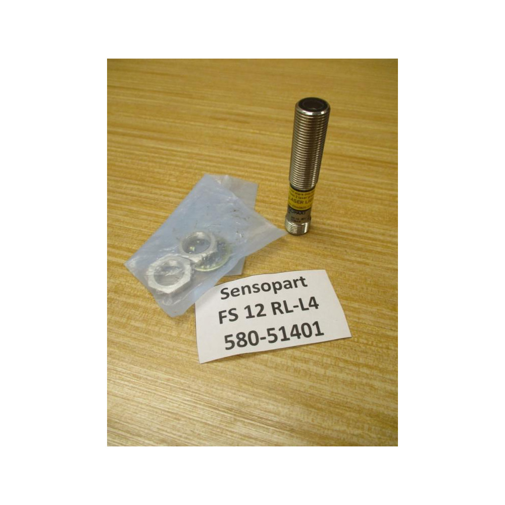 Sensopart FS 12 RL-L4 Photoelectric Through-Beam Sensor 580-51401 - New No Box
