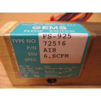 GEMS FS-925 Flow Switch 56038