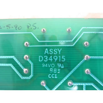 Seco D34915 Signal FOL Isolation Board WD34915 D34434 - Used