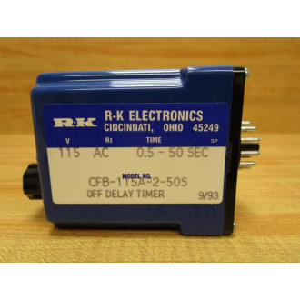 R-K Electronics CFB-115A-2-50S Off Delay Timer CFB-115A250S