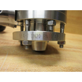 GEA GEA-7 DN20 PN10 AISI304 FC1503054 Butterfly Valve WHandle - New No Box