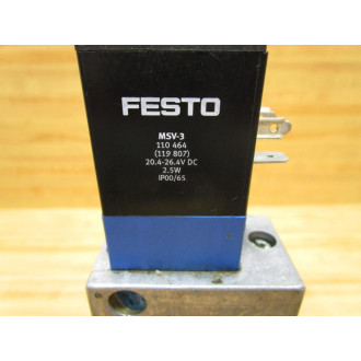 Festo MVH-53E-14-B Solenoid Valve MVH53E14B - Used