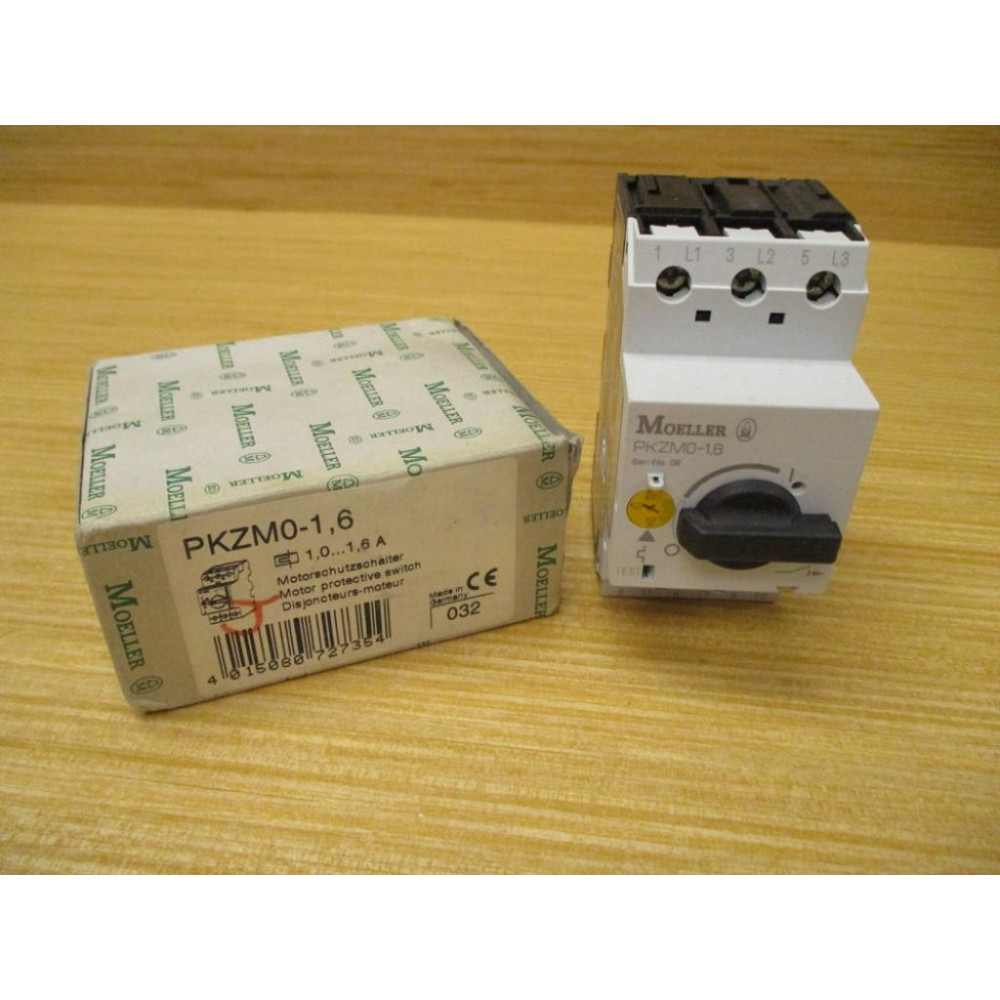 Moeller PKZM0-1,6 Manual Motor Controller PKZM016 Moeller PKZM0-1,6 Manual Motor Controller PKZM016