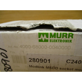 Murr Electronik 4000-68000-0040000 Modlink MSDD Socket Module