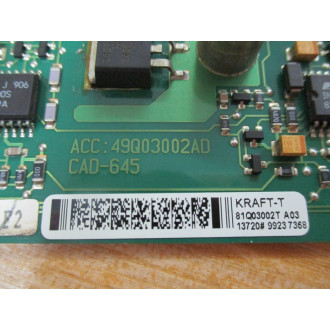ABB 49Q03002AD Circuit Board KRAFT-T  81Q03002T A03 - Used