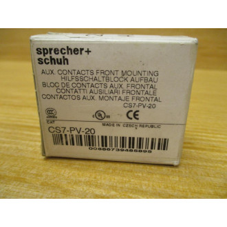Sprecher + Schuh CS7-PV-20 Auxiliary Contact CS7PV20