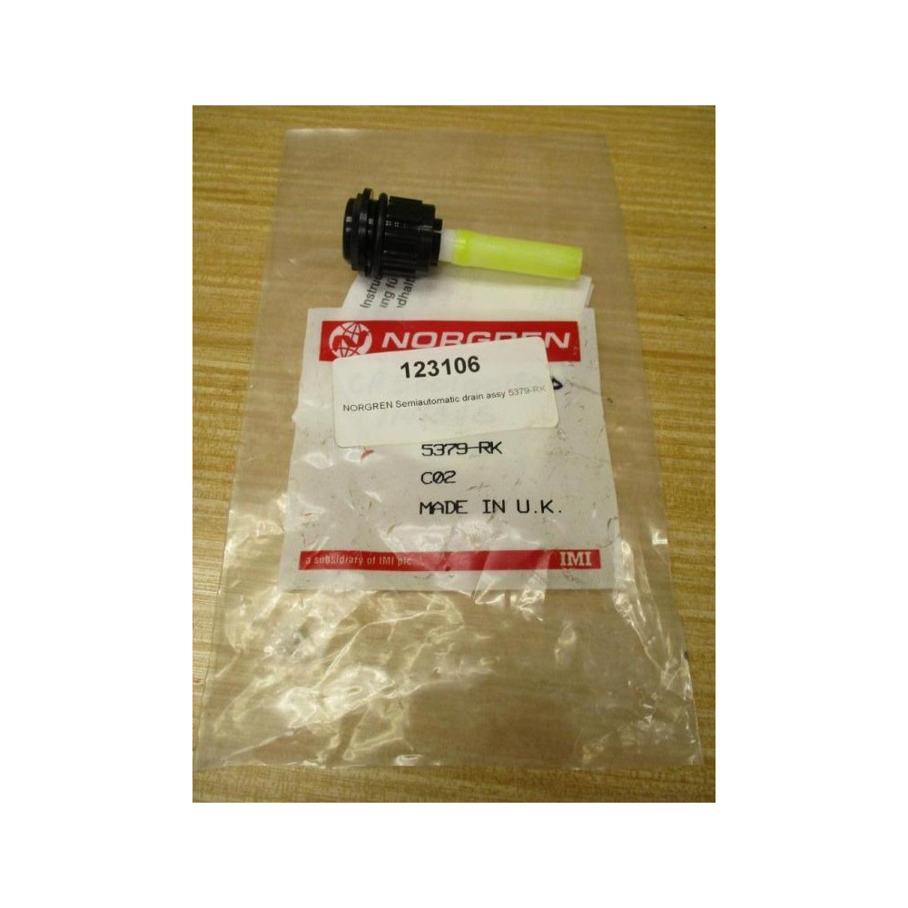 Norgren 5379-RK Semi Auto Draincock 5379RK