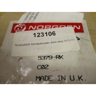Norgren 5379-RK Semi Auto Draincock 5379RK