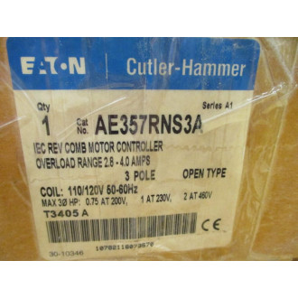 Cutler Hammer AE357RNS3A Eaton Motor Controller