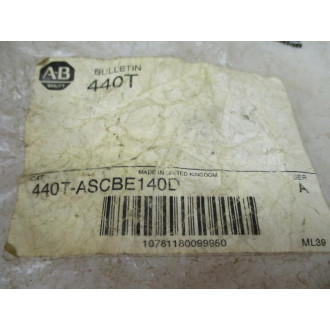 Allen Bradley 440T-ASCBE140D Code Barrel 440TASCBE140D