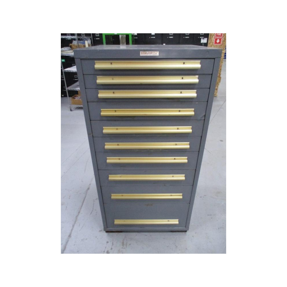 Equipto 10 Drawer Tool Cabinet - Used