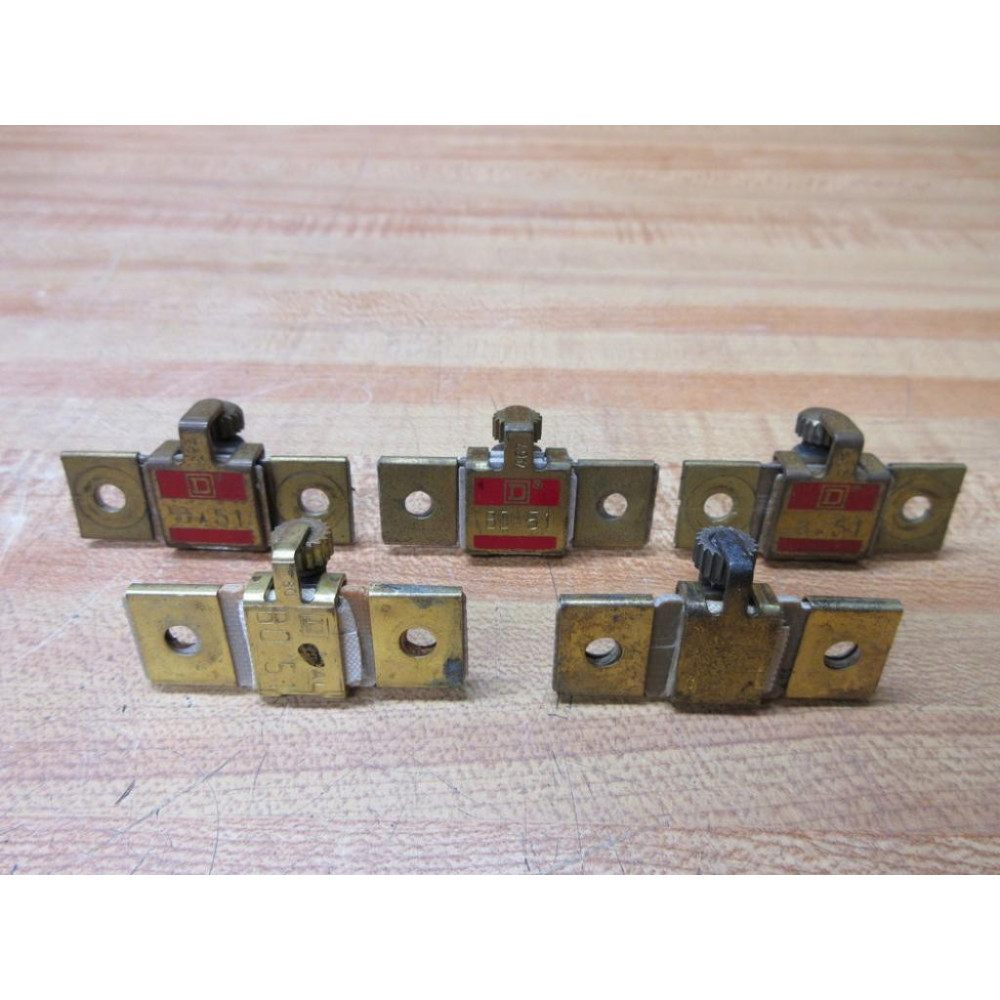 Square D B0.51 Heater Element B051 (Pack of 5) - Used
