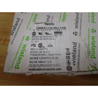 Wieland Electric WKFN 2,5 D2235 Duo-Modular Terminal WKFN25D2235 (Pack of 100)
