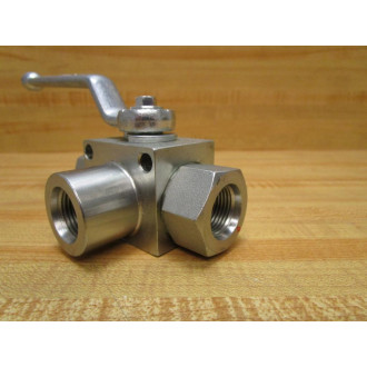 DN15 5075 Three Way Ball Valve DE3L SAE8 - New No Box