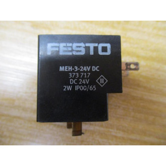 Festo MEH3-24VDC Solenoid Coil MEH324VDC - New No Box