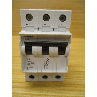 Siemens 5SX23 D16 16 AMP Circuit Breaker 5SX23D16 (Pack of 2) - Used