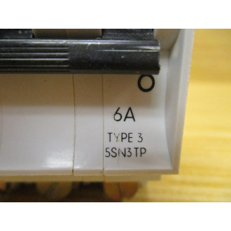 Siemens 5SN3 TP 6 AMP Circuit Breaker 5SN3TP - Used