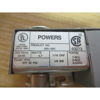 Watts Powers 265-1001 Valve 2651001 - New No Box