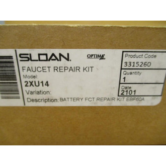 Sloan 2XU14 Faucet Repair Kit EBF1011A