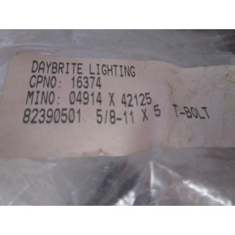 Jergens 82390501 T-Bolt - New No Box