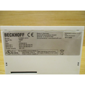 Beckhoff CX9001-0101 CPU Module CX90010101 HW 4.2 - Used