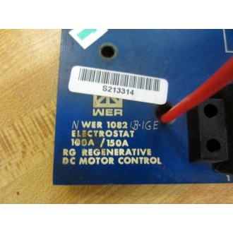 EmersonWer Industrial 1082-1B1 Electrostat 100A150A 10821B1 Board As Is - Parts Only