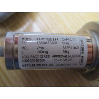 Mettler-Toledo TB600657-030 Load Cell 777 Transducer Only - Used