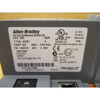 Allen Bradley 1734-AENT IO Adapter 140970 - Used