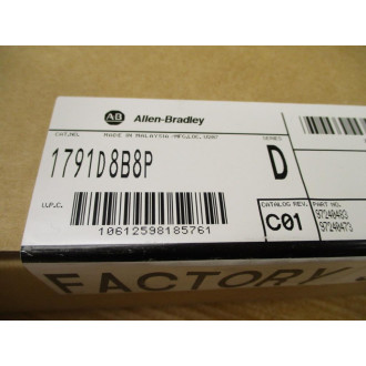 Allen Bradley 1791D-8B8P Compact Block IO 1791D8B8P Factory Sealed
