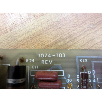 EmersonWer Industrial 1074-103 Dancer Board 1074103 Rev.E - Used