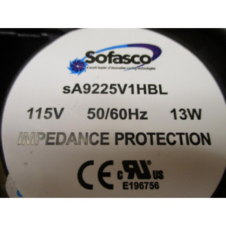 Sofasco sA9225V1HBL Axial Fan - New No Box