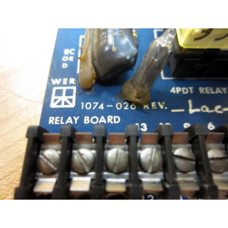 EmersonWer Industrial 1074-026 Relay Bd 1074026 WRelay - Used