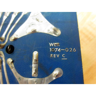 EmersonWer Industrial 1074-026 Relay Bd 1074026 WRelay - Used