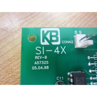 KB Electronics SI-4X Circuit Board A57325 SI-4X SI4X Rev.B - Used