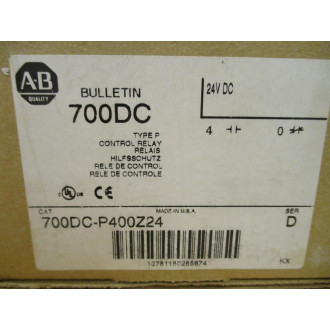 Allen Bradley 700DC-P400Z24 Relay 700DCP400Z24 Series D