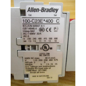 Allen Bradley 100S-C23EJ431BC Safety Contactor 100SC23EJ431BC - New No Box