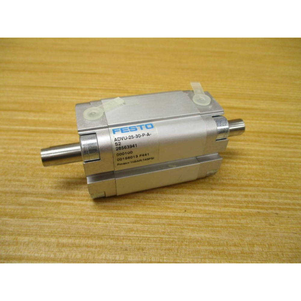Festo ADVU-25-30-P-A-S2 Compact Air Cylinder 28563941 - New No Box