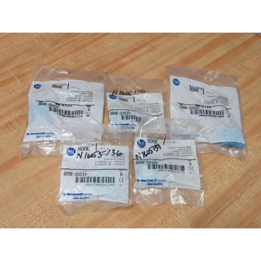 Allen Bradley 800E-2X01V Contact Cartridge 800E2X01V (Pack of 5)