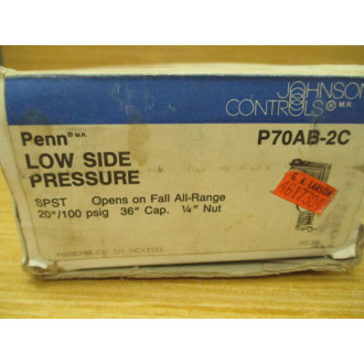 Johnson Controls Penn P70AB-2C Pressure Control P70AB2C WO Knob