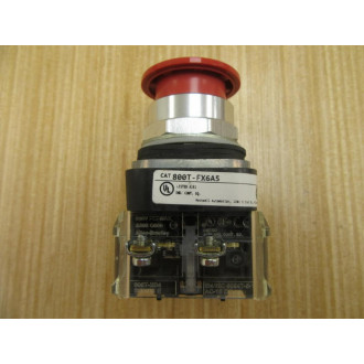 Allen Bradley 800T-FX6A5 Push-Pull Button W (2) 800T-XD4 - New No Box